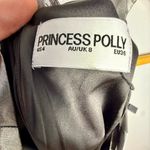 Princess Polly NEW Metallic Backless Halter Silver Mini Dress | 4 (small) Photo 3