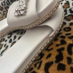 Karl Lagerfeld  White Crystal Slide Sandals Photo 8