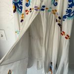 Embroidered Maxi Skirt White Boho Bohemian Cottagecore Festival Long Skirt M Size M Photo 3