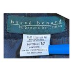 Harvé Benard Vintage Harve Benard Pinstripe Dress Coat Wool Blend Career Black Women Size 10 Photo 4