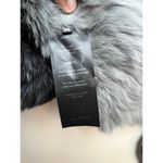 Yves Salomon Grey Black Ombre Rabbit Fur Vest Sz. 36 (US 4) Gray Photo 5