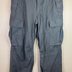 Aritzia TNA Supply Cargo Gray Cotton Pants Size 8 Photo 0
