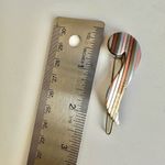 Vintage striped barrette stamped France Photo 3