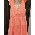Essue  Dress Pink  Sleeveless Tie Shoulders  Side Zipper Size L‎ NWT Photo 1