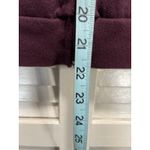 VS PINK Zip Up Sweatshirt Size Small Long Sleeve Logo Lightweight Burgundy/Wh Red Photo 2