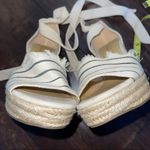 Splendid SPLINDID Frayed Ankle Tie Canvas Rope Wedge Espadrilles In Natural Photo 6