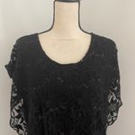 Enfocus Studio Enfocus Floral Lace Midi Dress size 14 Black Sleeveless Vamp Dark Romantic Photo 1