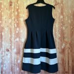 Apt. 9  Navy Blue Colorblock Fit & Flare Scuba Dress Photo 8