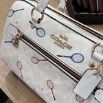 Coach  Rowan Satchel In Signature Canvas With Racquet Print C8285 Photo 3