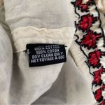 Tolani  NWOTS Embroidered Shorts Red Black Cream size small Boho Festival Photo 5