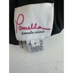 Pamela Roland Black Sweetheart Sequin Net Neckline Sexy Body Dress Sz: 4 (b35) Photo 5