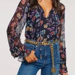 Ramy Brook Rosalind Floral-Printed Blouse Size XXS Photo 0