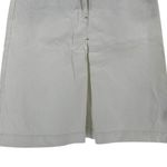Boden White Denim Front Pleat Skirt size 8 Long Cotton Photo 2