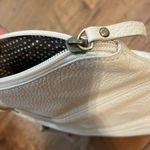 Bo Bo Bags California Cream Leather Fold Over Zipper Wristlet Photo 6