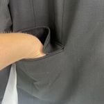 Petite Sophisticate Stretch 96% Wool Black Basic Blazer Single Breasted Sz 8/MD Photo 5