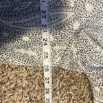 Croft & Barrow Womens Plus 2X Gray White Paisley 3/4 Sleeve Tunic Top Shirt Photo 3