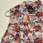 Paper Crane Women's  Floral White Blouse Size Large EUC #2299 Photo 2