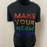 SheIn Make your dreams happen t shirt by  size large Photo 0