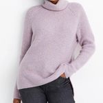 Madewell Mercer Turtleneck Sweater Coziest Yarn in Heather Wisteria Size Small Photo 12