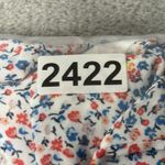 Sienna Sky Dress Womens Medium White Red Micro Floral Peasant Prairie Bohoemian Photo 8