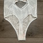 Victoria's Secret Ivory Lace Teddy Bodysuit Size Medium Photo 6