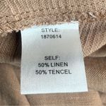 Modern Citizen Brown Wide-Leg Linen Blend Pants W1206 Sz Large Photo 7