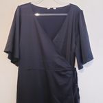 Baltic Born Vara Satin Maxi Wrap Dress Short Sleeve New Without Tags Photo 3