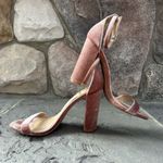 Sam Edelman Yaro Ankle Strap Sandal In Pink Velvet, Sz 7.5 Photo 3