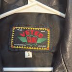 Black Leather Jacket Size 2 Women – Elegant Blazer Style with Lapels and Pockets Photo 9