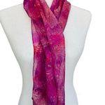 VTG 60's 70's Burner All Silk Multi Color‎ Psychedelic Pattern Purple Red 42x12 Photo 3