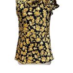 Banana Republic cowl neck floral navy blue yellow white Sleeveless Top Photo 9