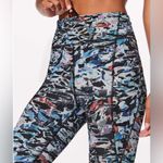 Lululemon Break Free Tight Legging 25”Culture Clash Starlight Black Sz4 Like New Photo 4