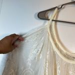 Free People  Cream Cold Shoulder Lace Cover Up Blouse Swimsuit Cover Size XS/S Photo 2