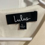 Lulus  Near or Bar Cream Shift Dress in Cream Sleeveless Size Large Photo 7