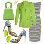 STAUD ππ Kenny Bag Pistachio Crocodile Embossed Photo 12