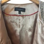 Talbots Beige Metallic Tweed Cropped Jacket Blazer Size 14 Photo 7