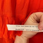 Free People  Women’s Medium Orange Ruffle Skirt Photo 2