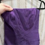 Jessica McClintock  Purple Cocktail Mini Formal Dress Y2K Prom Strapless Photo 1