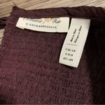 Anthropologie Meadow Rue Purple Plum Blouse Top; Small Photo 5