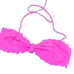LA Hearts | Neon Pink Scalloped Bikini Top Medium Photo 0