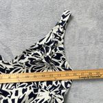 American Living Navy White Floral Fit & Flare Dress Belted Sleeveless Size 10 Photo 6