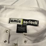 Polo EUC Jamie Sadock White & Black Quarter Zip Sleeveless  size small Photo 3