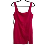 Babaton NEW NWT  Aritzia 90’s Slit Mini Dress In Eros Pink Fuchsia Photo 1