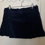 ZARA  navy blue corduroy mini skirt Photo 0