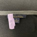 Brooks Brothers Black Gray Knit Silk Top Blend Large Stripe 3/4 *Runs Small Photo 6