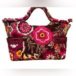Vera Bradley  2009 Carnaby Floral The Gabby Quilted Tote Handbag Pink Boho Chic‎ Photo 1
