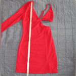 Princess Polly  Vibrant Red Long Sleeve Dress Photo 6