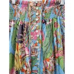 Rachel Roy  Multicolor Floral Maxi Skirt Smocked Waist Hi Low Tropical Sz XS Photo 4