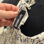 Sugar Lips  XS Floral Lace Cold Shoulder Halter Blouse Photo 6