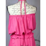 Ramy Brook  Priscilla Sleeveless Tassels Halter Open Slit Dress Pink L Photo 10